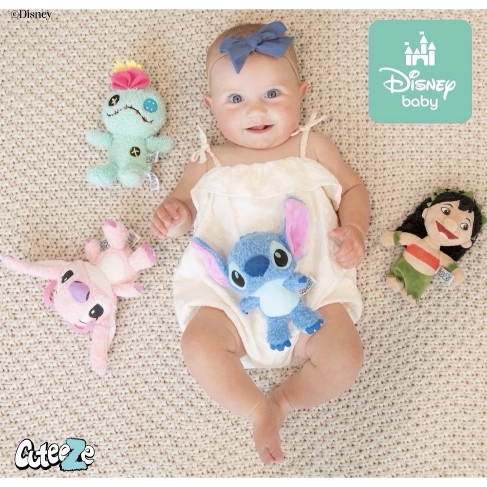 Disney Baby Cuteeze Lilo Stitch 4pc Plush Gift Set Stitch Angel Lilo Scrump NIB‎ - Picture 5 of 8